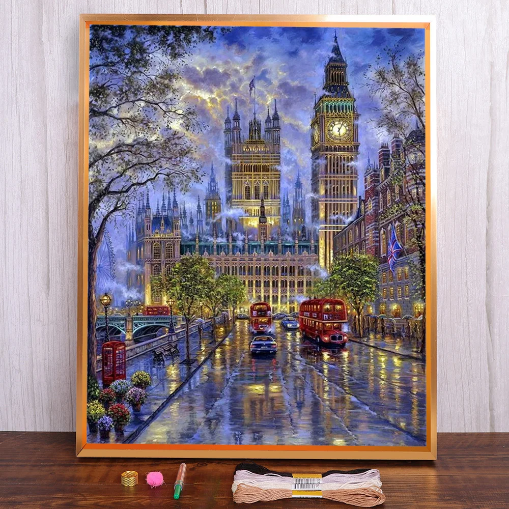 Scenery Cityscape Printed Canvas Cross-Stitch DIY Embroidery Kit Knitting Craft Handmade Sewing For Adults Promotions Wholesale
Scenery Cityscape Printed Canvas Cross-Stitch DIY Embroidery Kit Knitting Craft Handmade Sewing For Adults Promotions Wholesale