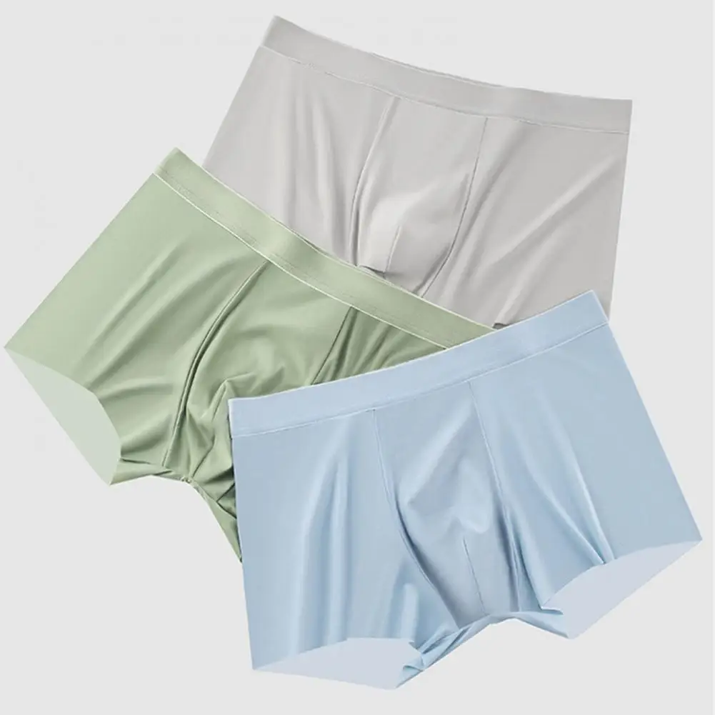 Boxer Underwear Men's Ice Silk Boxer Briefs Ultra Thin Mid-rise Underwear with Wide Waistband for Comfort Style
Boxer Underwear Men's Ice Silk Boxer Briefs Ultra Thin Mid-rise Underwear with Wide Waistband for Comfort Style