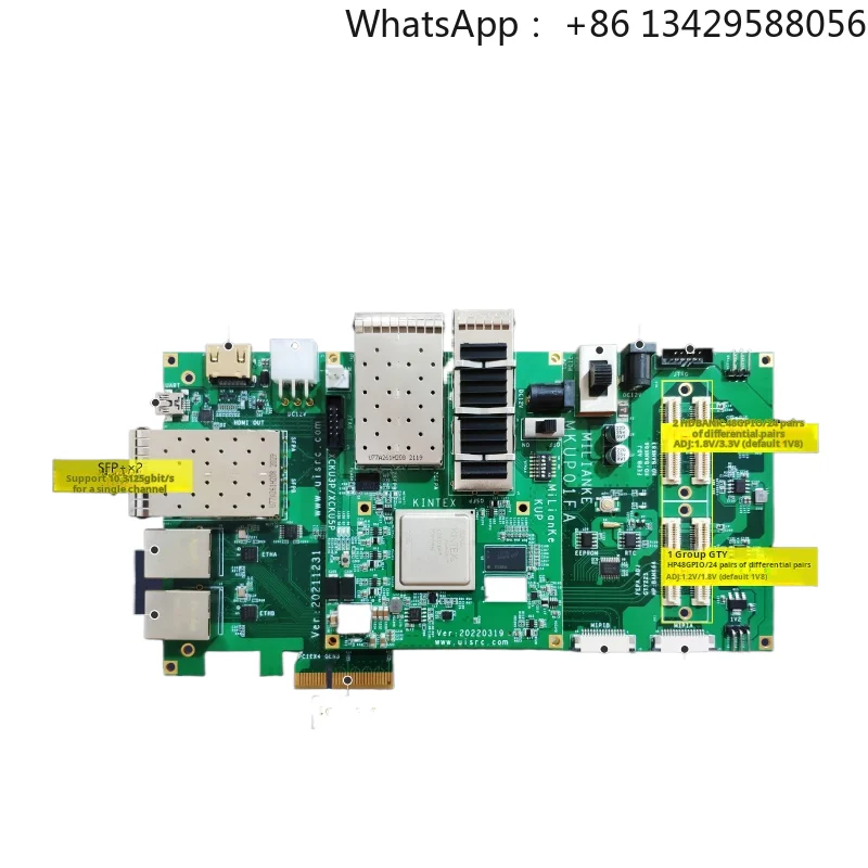 GGDX Chipboard MILINKER MLK-F27-CU02-KU3P/KU5P Industrial Automation FPGA Development Board Xilinx UltraScale+ 100G High-Speed
GGDX Chipboard MILINKER MLK-F27-CU02-KU3P/KU5P Industrial Automation FPGA Development Board Xilinx UltraScale+ 100G High-Speed