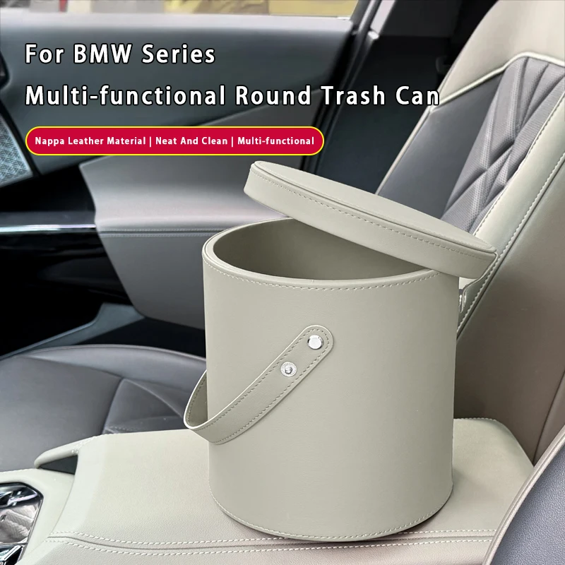 Большой вместительный автомобильный мусорный бак-органайзер, многофункциональный круглый мусорный бак с крышкой для BMW серий 1234567, X1, X2, X3, X4
Большой вместительный автомобильный мусорный бак-органайзер, многофункциональный круглый мусорный бак с крышкой для BMW серий 1234567, X1, X2, X3, X4