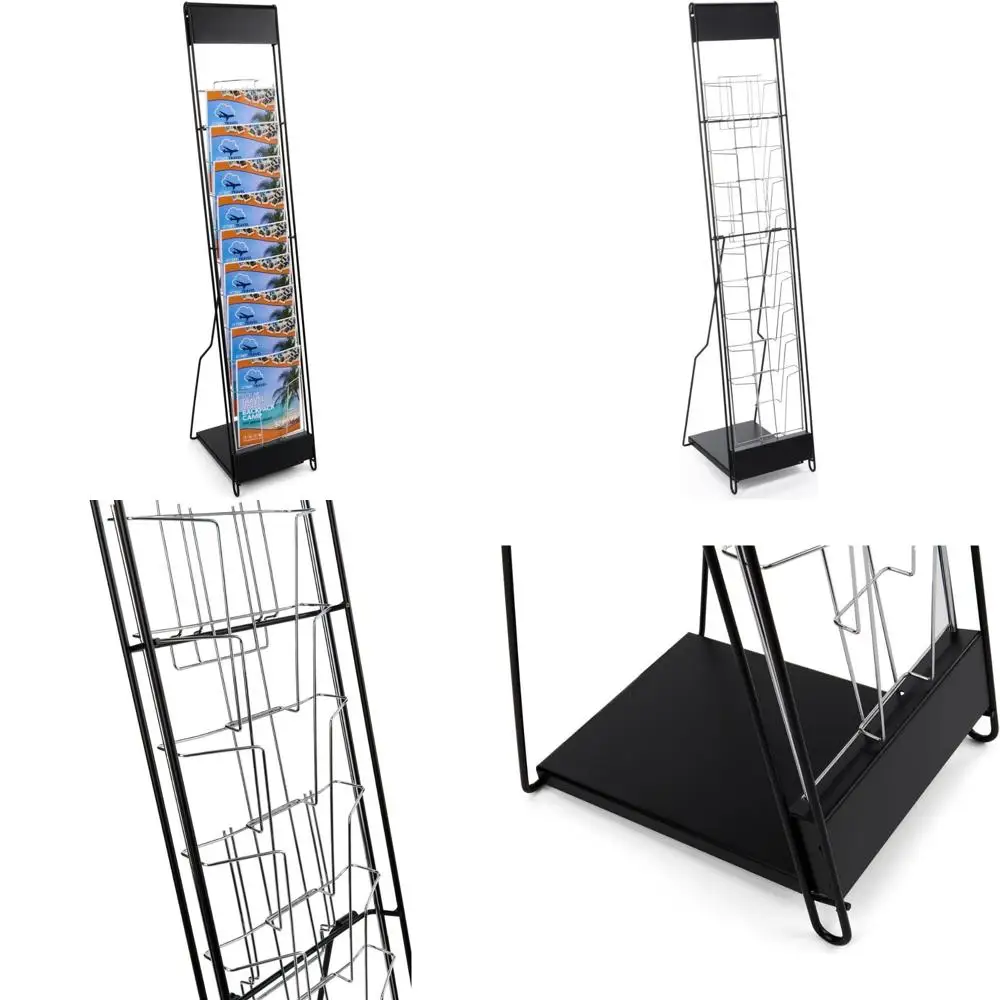 Портативная журнальная полка с 10 карманами для каталов 8,5x11, сумка для переноски в комплекте, напольная литературная витрина 54 часа с Tiere 
Портативная журнальная полка с 10 карманами для каталов 8,5x11, сумка для переноски в комплекте, напольная литературная витрина 54 часа с Tiere