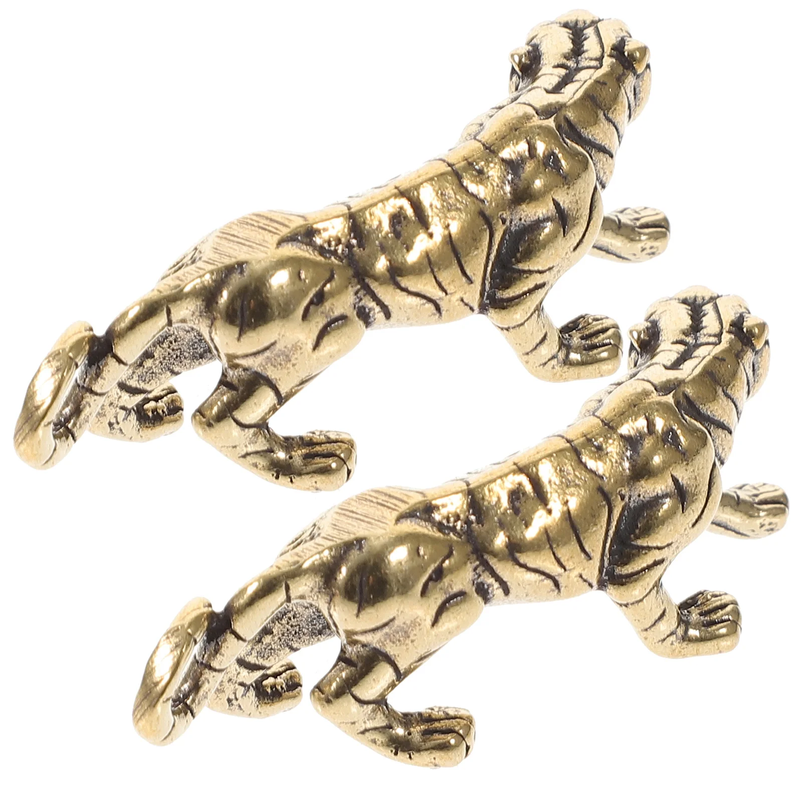 2pcs Mini Brass Tiger Keychain Retro Style Car Ornament Sturdy Figurine Sculpture Pendan Spring Festival Decor
2pcs Mini Brass Tiger Keychain Retro Style Car Ornament Sturdy Figurine Sculpture Pendan Spring Festival Decor
