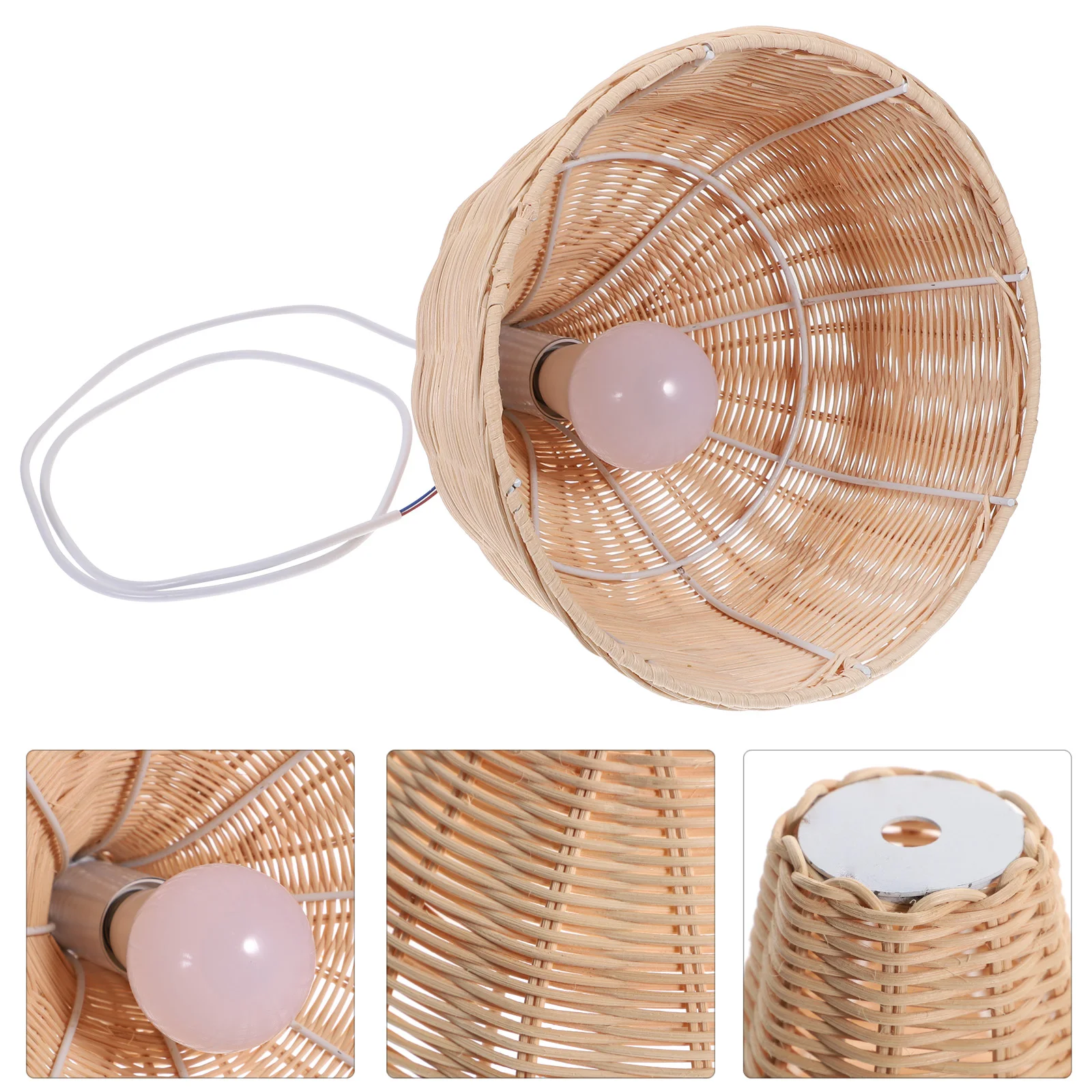 1pc Natural Decorative Chandelier Pendant Artistic Hanging Weaving Vintage Style Home Restaurant Woven Chandelier Rattan Hanging
1pc Natural Decorative Chandelier Pendant Artistic Hanging Weaving Vintage Style Home Restaurant Woven Chandelier Rattan Hanging