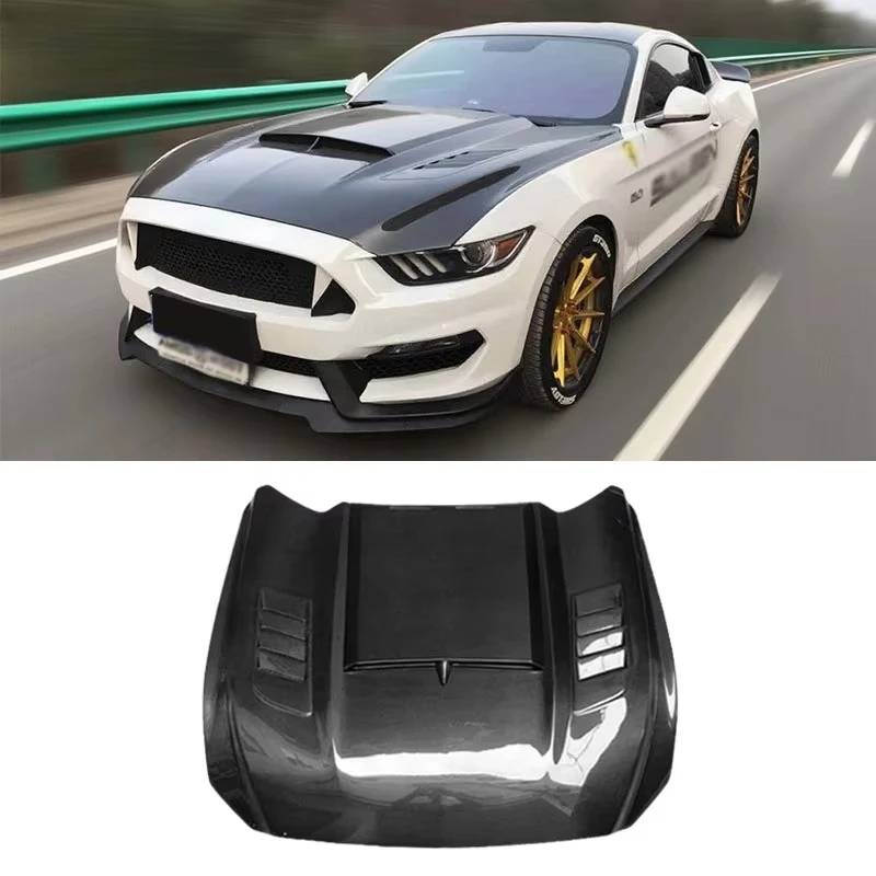 For Mustang Carbon Fiber Hood for 2015-2017 & 2018-2020 for Ford's Mustang Auto Parts Performance Kit with New Valve Cover
For Mustang Carbon Fiber Hood for 2015-2017 & 2018-2020 for Ford's Mustang Auto Parts Performance Kit with New Valve Cover