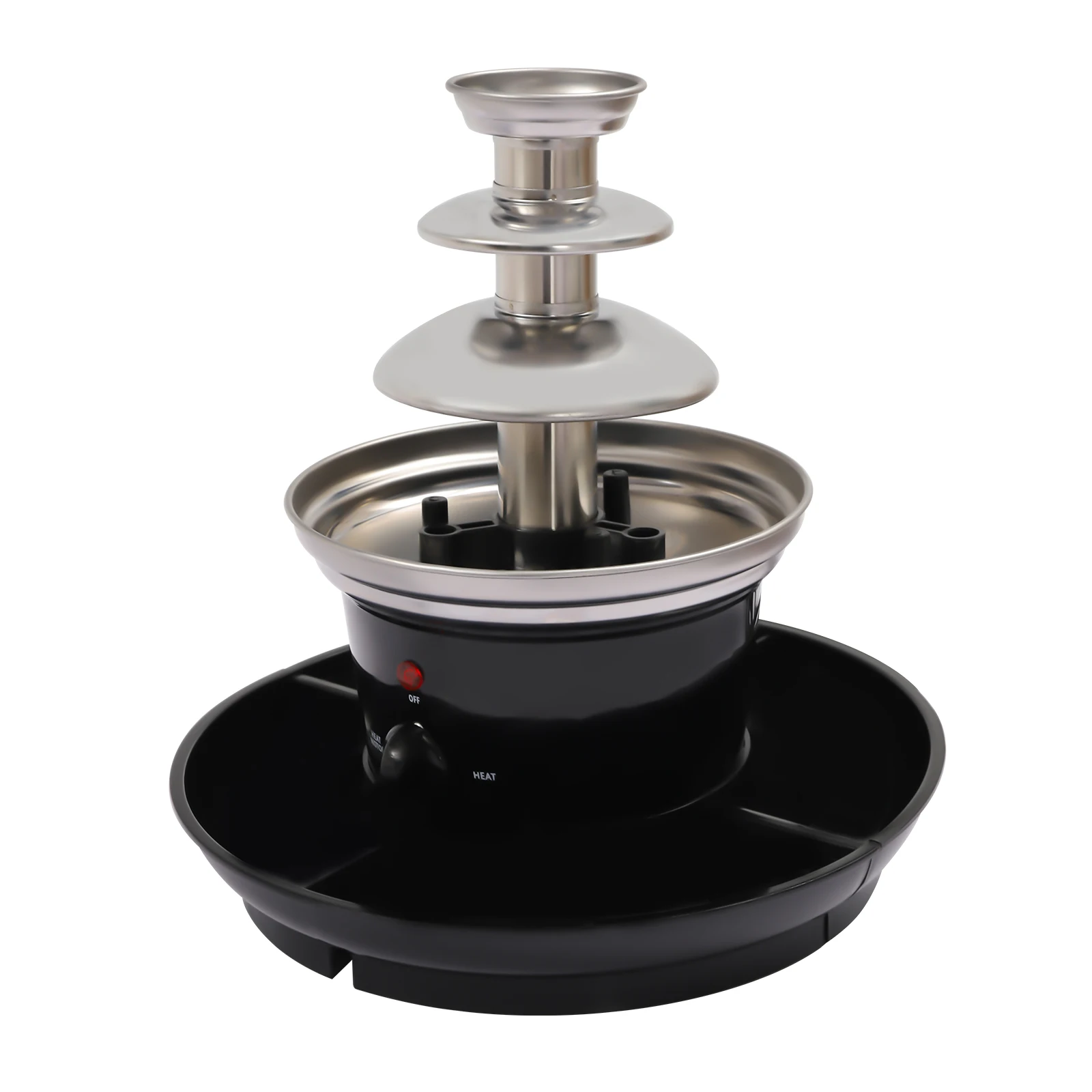 3-Tier Party Fountain with Fruit Plate, Chocolate Fondue Fountain for Birthday Party Wedding Celebration
3-Tier Party Fountain with Fruit Plate, Chocolate Fondue Fountain for Birthday Party Wedding Celebration