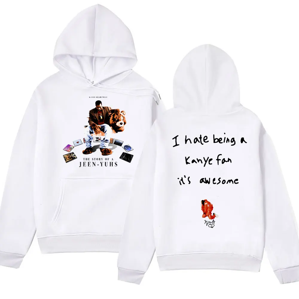 Rapper Kanye West Double Sided Print hoodie Fashion Vintage pullover Hip Hop Hooded sweatshirts men women Oversized streetwear
Rapper Kanye West Double Sided Print hoodie Fashion Vintage pullover Hip Hop Hooded sweatshirts men women Oversized streetwear