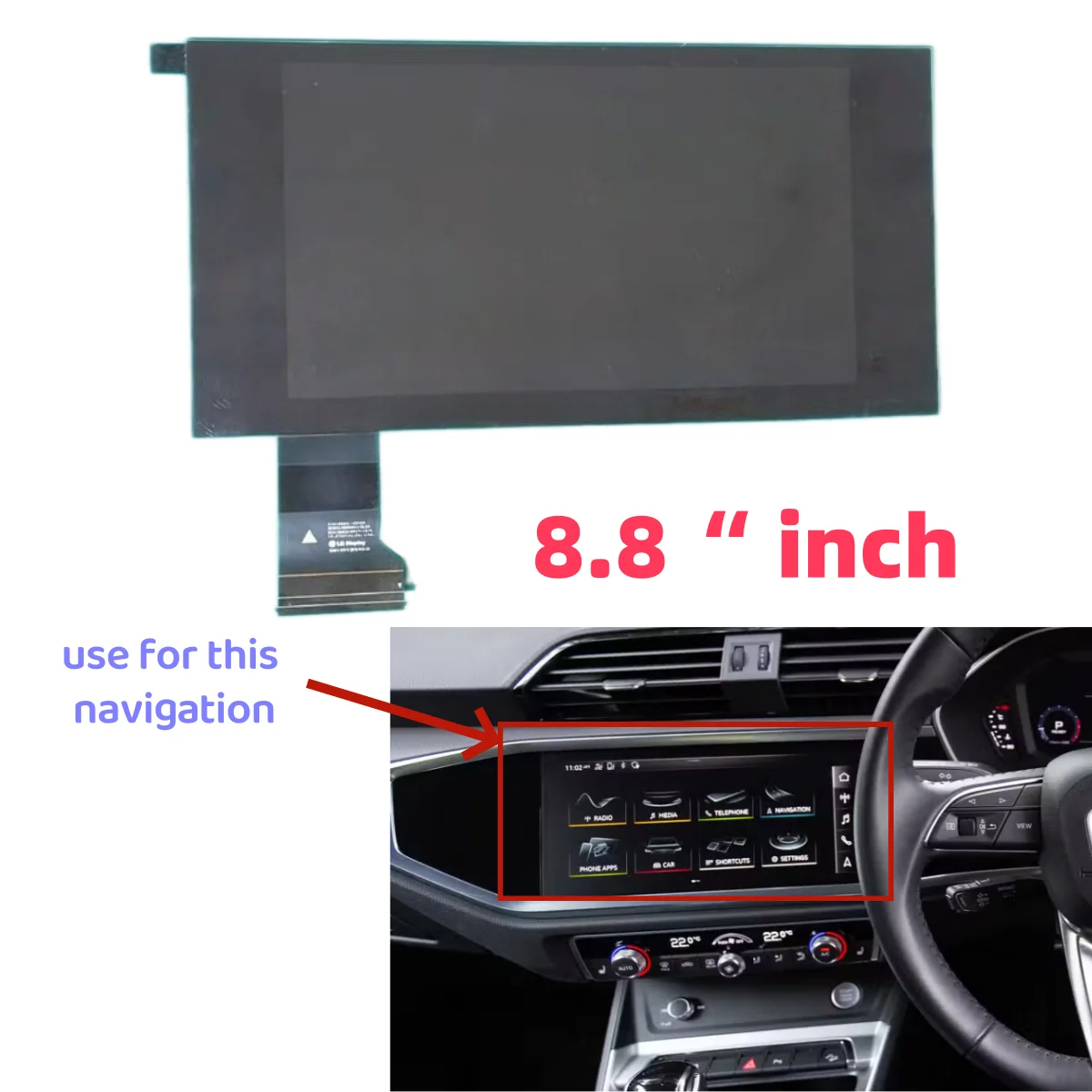 8.8 Inch LCD Display For 2020 Audi Q3 Navigation Radio Information Screen Repairment 83A919604A
8.8 Inch LCD Display For 2020 Audi Q3 Navigation Radio Information Screen Repairment 83A919604A
