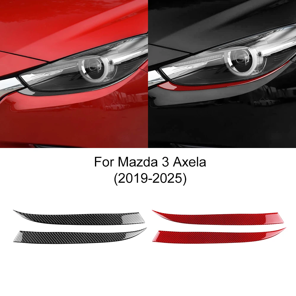 Carbon fiber For Mazda 3 Axela 2019-2025 Headlight Eyelid Trim Anti Scratch Styling Exterior Decor Sport Modification Accessorie
Carbon fiber For Mazda 3 Axela 2019-2025 Headlight Eyelid Trim Anti Scratch Styling Exterior Decor Sport Modification Accessorie