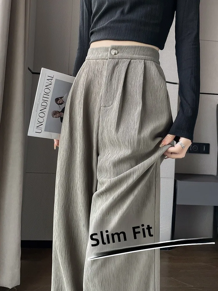 Slimming High Waist Wide Leg Pants Ice Silk Grey Suit Trousers Women's Summer New Style Commute Fashion Korean Version Long P...
Slimming High Waist Wide Leg Pants Ice Silk Grey Suit Trousers Women's Summer New Style Commute Fashion Korean Version Long P...