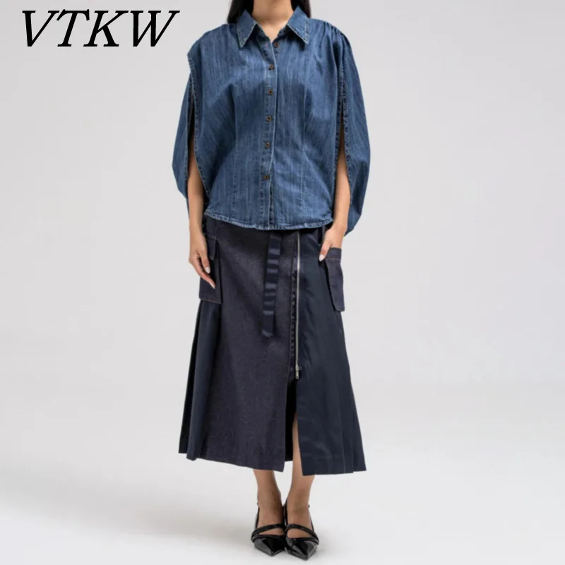 VTKW 2026 New Women Casual Blazer Lapel Collar Long Sleeve Button Front Pocket Loose Fit Office Work Wear Outwear
VTKW 2026 New Women Casual Blazer Lapel Collar Long Sleeve Button Front Pocket Loose Fit Office Work Wear Outwear