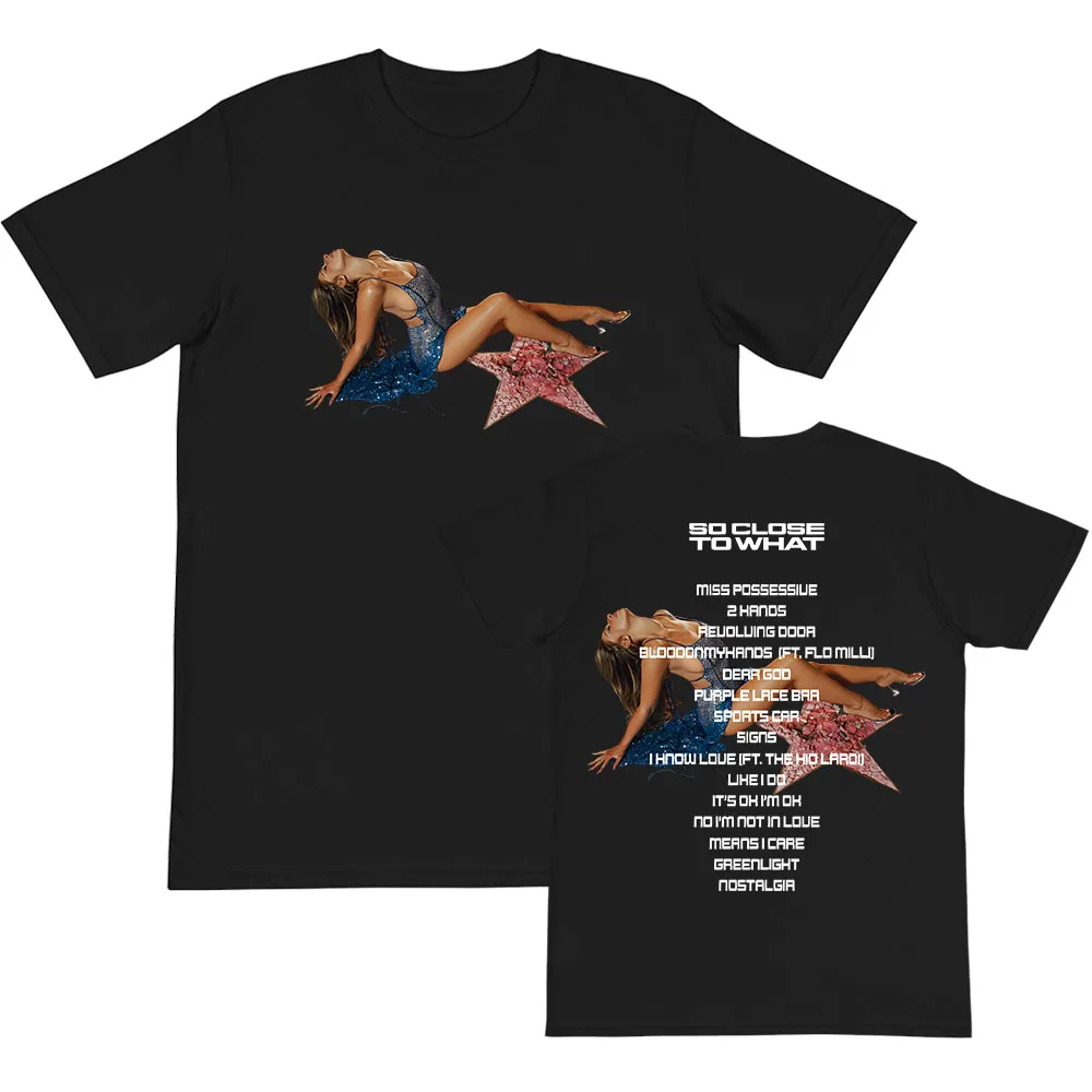 Tate McRae So Close To What Album Tshirts 2025 New Fashion Singer Print T-shirt Cotton Soft Summer Men/Women T Shirt Unisex Tees
Tate McRae So Close To What Album Tshirts 2025 New Fashion Singer Print T-shirt Cotton Soft Summer Men/Women T Shirt Unisex Tees