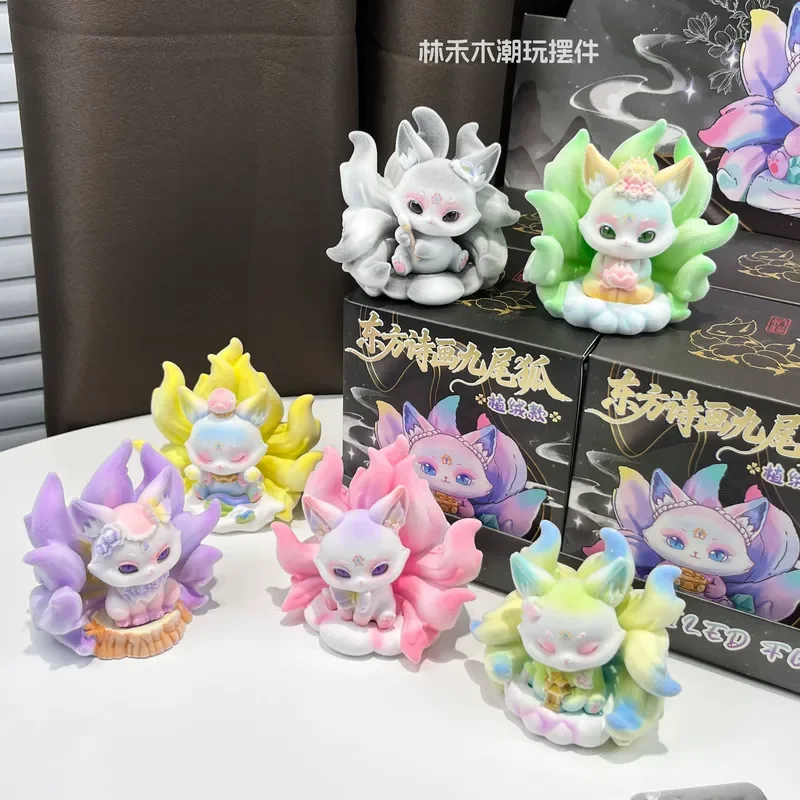 Hot Poetry And Painting Nine-Tailed Fox Blind Box Cute Fox Ancient Poetry And Painting Style Peripheral Desktop Decoration
Hot Poetry And Painting Nine-Tailed Fox Blind Box Cute Fox Ancient Poetry And Painting Style Peripheral Desktop Decoration