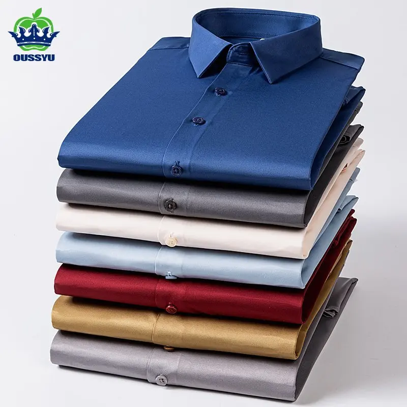 2026 New Business Solid Color Shirt Long Sleeve Men Classic Casual Stretch Wrinkle Free Formal Workwear Office Blue Tops Man
2026 New Business Solid Color Shirt Long Sleeve Men Classic Casual Stretch Wrinkle Free Formal Workwear Office Blue Tops Man