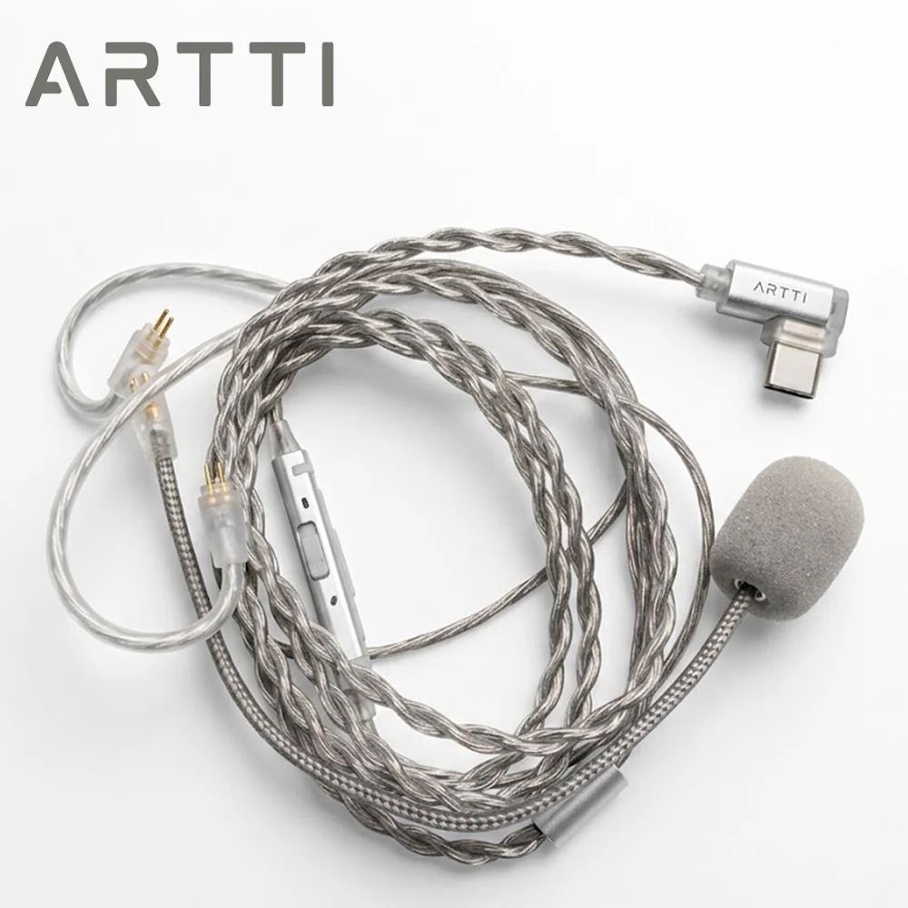 ARTTI CARRYING Gaming Headset Cable Detachable Boom Mic Type-c plug Cable Silver-Plated Braided 0.78 2-pin HIFI Earphones Wire
ARTTI CARRYING Gaming Headset Cable Detachable Boom Mic Type-c plug Cable Silver-Plated Braided 0.78 2-pin HIFI Earphones Wire