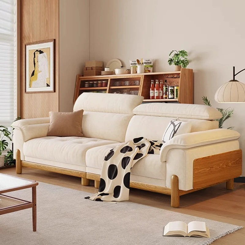 Solid wood log wind sofa living room small apartment Japanese style living room straight row cream wind sofa cotton
Solid wood log wind sofa living room small apartment Japanese style living room straight row cream wind sofa cotton