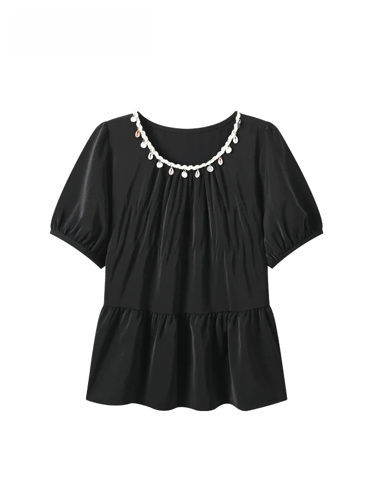 CaraCLUB plus Size Women's Short Sleeve Shirt round Neck Fashionable Summer Top for Plump Sisters Shoulder Width Regular Length
CaraCLUB plus Size Women's Short Sleeve Shirt round Neck Fashionable Summer Top for Plump Sisters Shoulder Width Regular Length