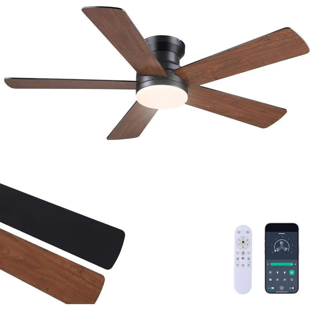 48 Low Profile Ceiling Fan with 3CCT Dimmable Light, 5 Reversible Blades, Suitable for Indoor and Bedroom, Kitchen Use
48 Low Profile Ceiling Fan with 3CCT Dimmable Light, 5 Reversible Blades, Suitable for Indoor and Bedroom, Kitchen Use