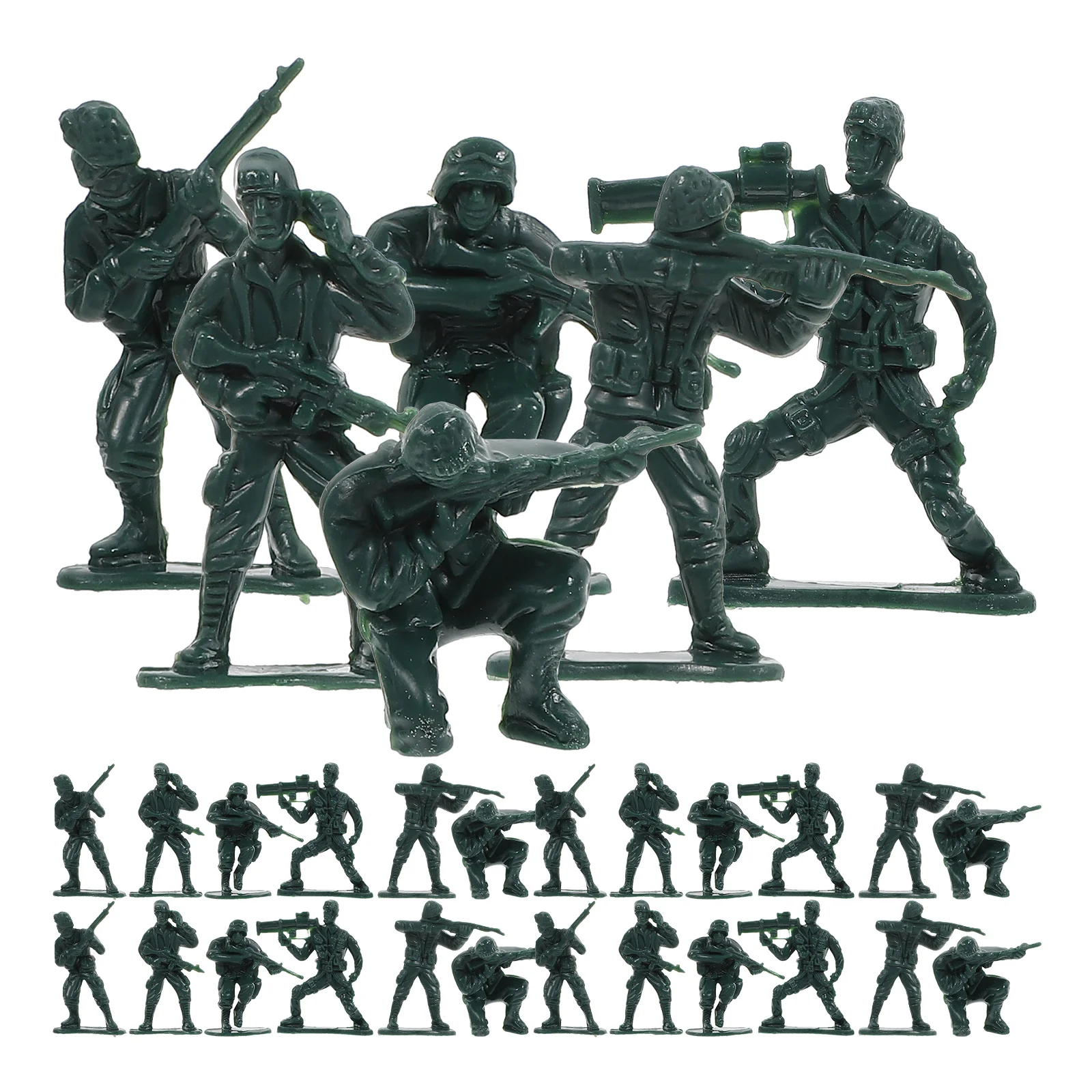 100 Pcs Action Figures Toys Small Soldier Models Sand Tray Miniatures Table People Abs Micro Realistic
100 Pcs Action Figures Toys Small Soldier Models Sand Tray Miniatures Table People Abs Micro Realistic