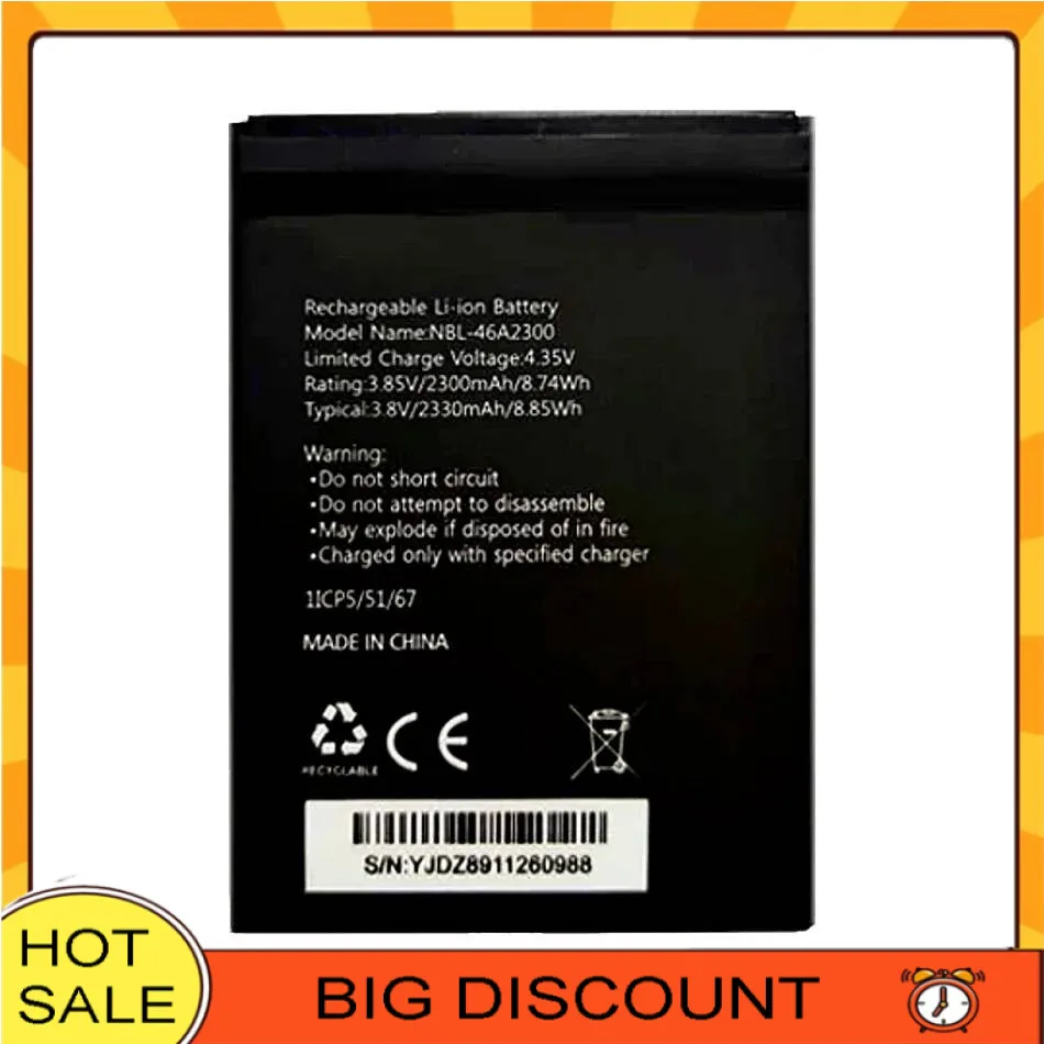 High Performance 2330Mah Nbl-46A2300 Mobile Phone Battery For Neffos C7A TP705A TP705C
High Performance 2330Mah Nbl-46A2300 Mobile Phone Battery For Neffos C7A TP705A TP705C