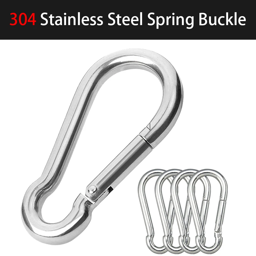 5/10Pcs M4 M5 M6 M8 M10 304 Stainless Steel Spring Snap Carabiner Quick Link Lock Ring Hook Snap Shackle Chain Fastener Hook
5/10Pcs M4 M5 M6 M8 M10 304 Stainless Steel Spring Snap Carabiner Quick Link Lock Ring Hook Snap Shackle Chain Fastener Hook