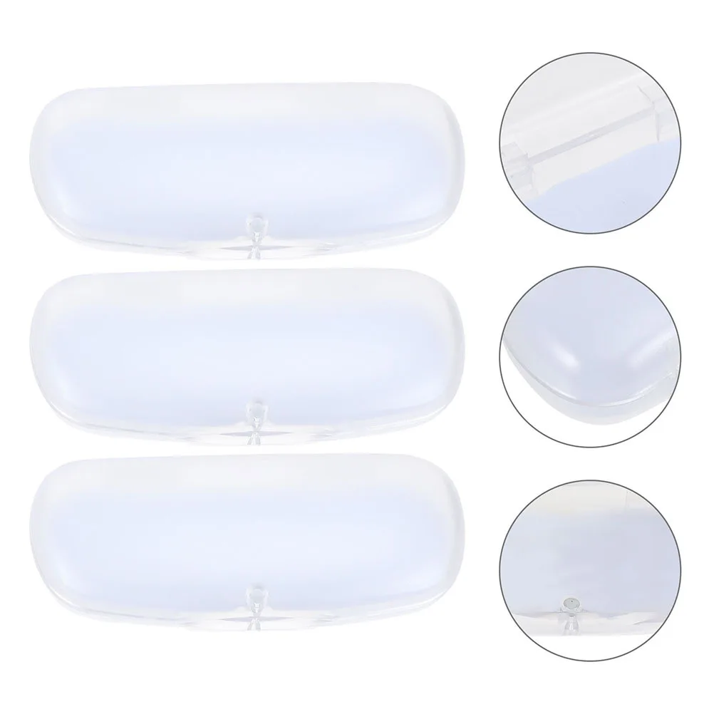 3Pcs Simple Transparent Frosted Glasses Cases Portable Eyeglass Storage Box Plastic Glasses Case Plastic Eyeglass Box
3Pcs Simple Transparent Frosted Glasses Cases Portable Eyeglass Storage Box Plastic Glasses Case Plastic Eyeglass Box
