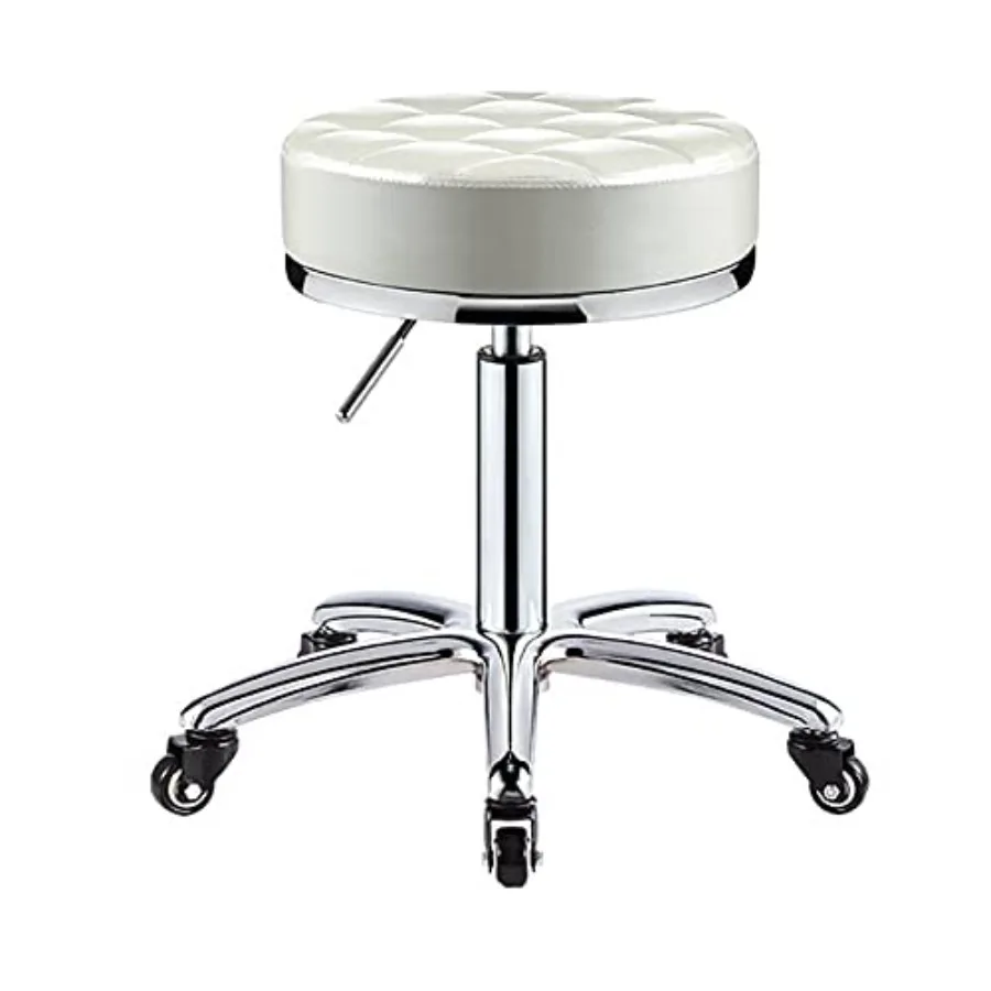 Adjustable Height Rolling Round Stool with 5 Wheels Swivel Office Chair for Kitchen Drafting Doctor Work Shop Vanity PU Leather
Adjustable Height Rolling Round Stool with 5 Wheels Swivel Office Chair for Kitchen Drafting Doctor Work Shop Vanity PU Leather
