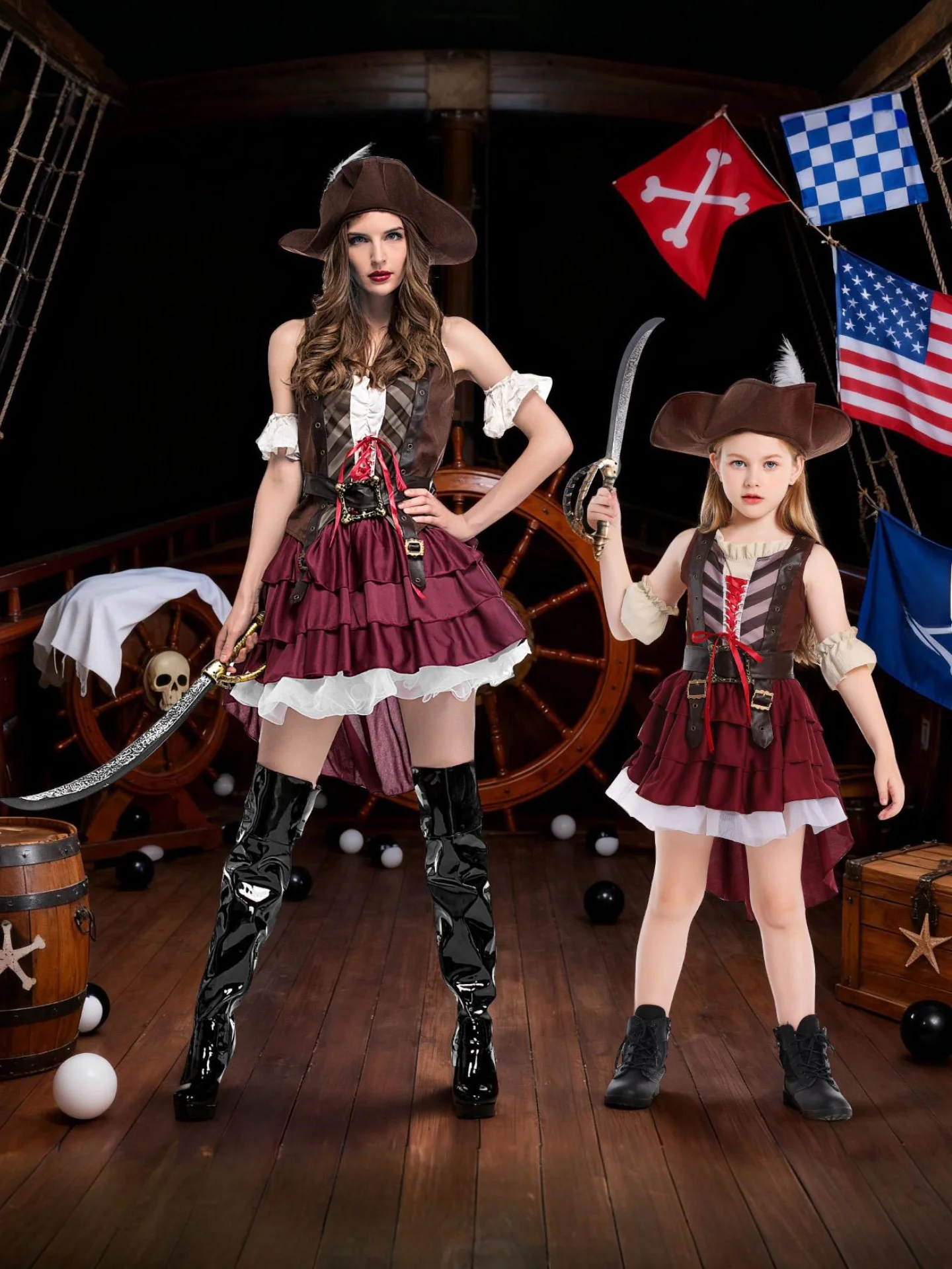 Halloween Parent-Child Pirate Performance Costume Adult Children Cosplay Stage Costume Festival Theme Role-playing
Halloween Parent-Child Pirate Performance Costume Adult Children Cosplay Stage Costume Festival Theme Role-playing