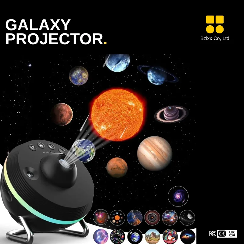 Galaxy Projector 13 in 1 HD Planetarium Projector Star Projector with Timer and Shooting Stars for Kids Adults, Home Decoration
Galaxy Projector 13 in 1 HD Planetarium Projector Star Projector with Timer and Shooting Stars for Kids Adults, Home Decoration