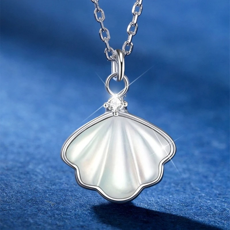 Silver Necklace Projective Shell Charm Neckchain for Stylish Women Adjustable Length Clavicle Chain Ornament
Silver Necklace Projective Shell Charm Neckchain for Stylish Women Adjustable Length Clavicle Chain Ornament