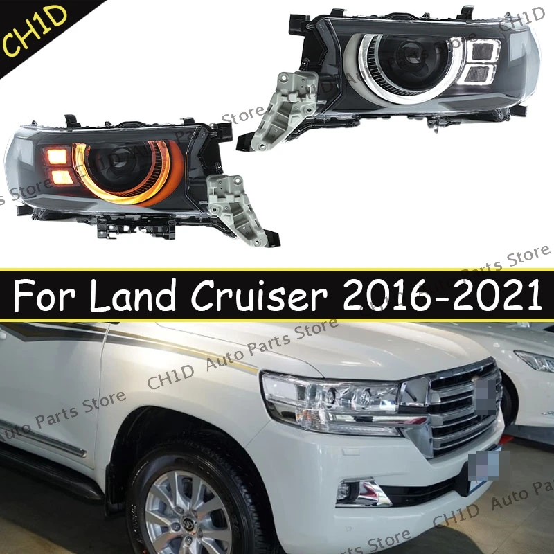 Автозапчасти для Toyota Land Cruiser 2016-2021, фары, светодиодные указатели поворота, дальний свет, линза проектора «ангельский глаз», ближний свет, ближний свет
Автозапчасти для Toyota Land Cruiser 2016-2021, фары, светодиодные указатели поворота, дальний свет, линза проектора «ангельский глаз», ближний свет, ближний свет