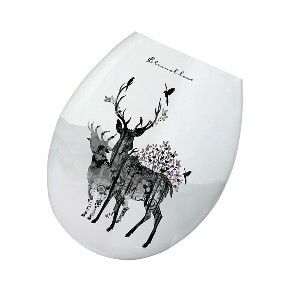 Print Toilet Lid Cover Decorative Covers Thicken Seat Elongated Oblong Bathroom
Print Toilet Lid Cover Decorative Covers Thicken Seat Elongated Oblong Bathroom