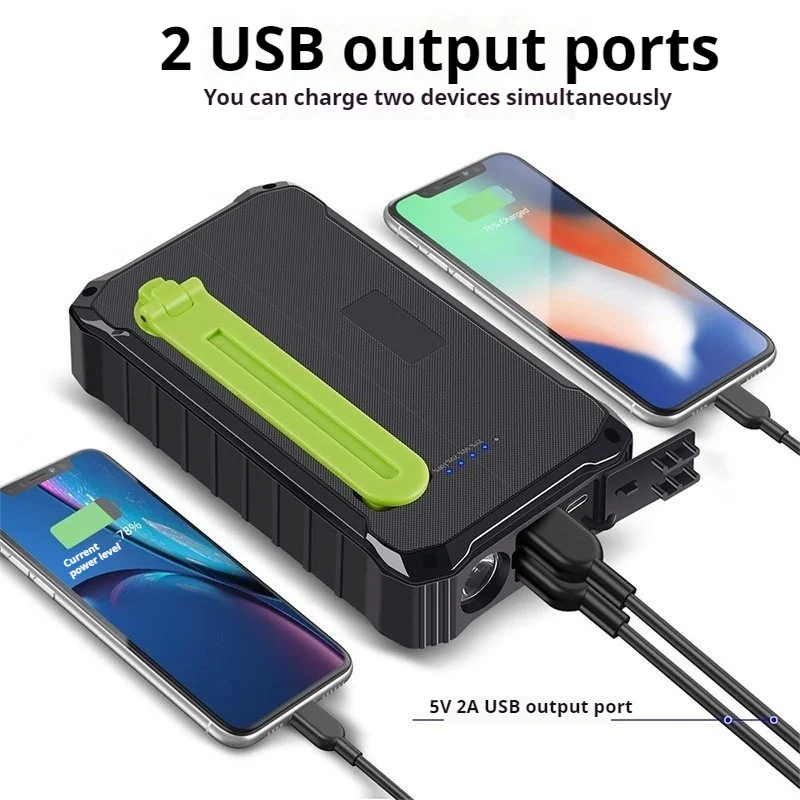 12000mAh Hand Crank Emergency Power Bank with Solar Charging and Flashlight for Outdoor
12000mAh Hand Crank Emergency Power Bank with Solar Charging and Flashlight for Outdoor