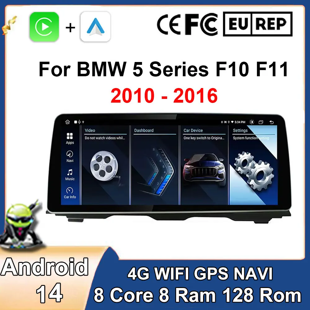 12.3 Inch Android 14 For BMW 5 Series F10 F11 2010 - 2016 CIC NBT System Car Radio GPS Navigation Multimedia Video Player
12.3 Inch Android 14 For BMW 5 Series F10 F11 2010 - 2016 CIC NBT System Car Radio GPS Navigation Multimedia Video Player
