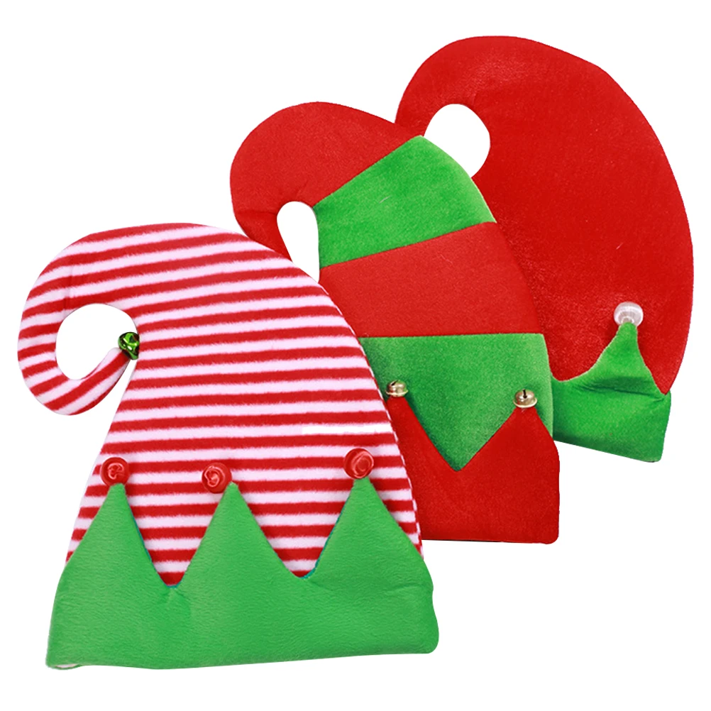3pcs Elf Hat Christmas Decorations Non-woven Fabric Bell Hats for Kids Trendy Headwears Chic Caps Adorable Christmas Party
3pcs Elf Hat Christmas Decorations Non-woven Fabric Bell Hats for Kids Trendy Headwears Chic Caps Adorable Christmas Party
