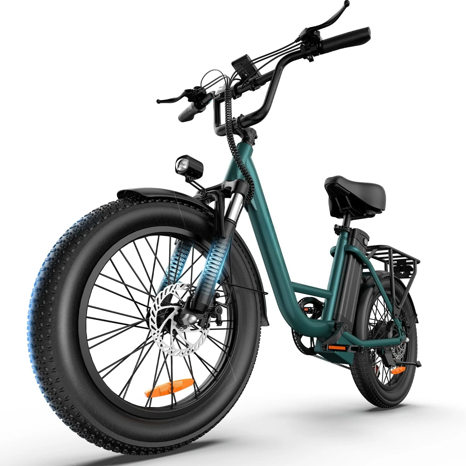 Custom 20in Fat Tire Electric Bike, 28MPH 48V 80Mile Range, 7 Speed with Suspension & Adjustable Seat for Adults Teens UL2849
Custom 20in Fat Tire Electric Bike, 28MPH 48V 80Mile Range, 7 Speed with Suspension & Adjustable Seat for Adults Teens UL2849