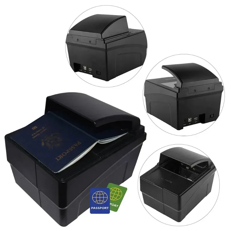 ISO14443 OCR High Resolution NFC ID Full Page Passport Barcode Scanner PPR100A 
ISO14443 OCR High Resolution NFC ID Full Page Passport Barcode Scanner PPR100A