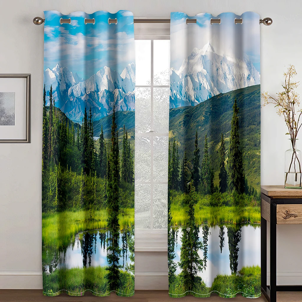 3D Blue Lake Green Forest Landscape Curtains 2 Panels Field Style Home Living Room Bedroom Balcony Kitchen Decor
3D Blue Lake Green Forest Landscape Curtains 2 Panels Field Style Home Living Room Bedroom Balcony Kitchen Decor