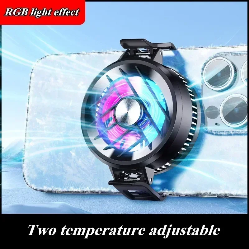 GT30 Mobile Phone Back-Clip Semiconductor Cooling Fan with RGB Colorful Light Type-c System Silent Game Cooler for IPhone Xiaomi
GT30 Mobile Phone Back-Clip Semiconductor Cooling Fan with RGB Colorful Light Type-c System Silent Game Cooler for IPhone Xiaomi