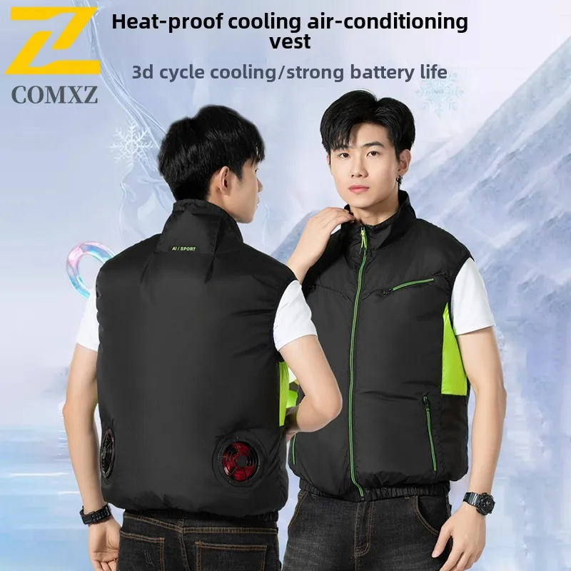 Ice Fan Vest 3 Gears USB Heat Resistant Air Conditioner Cooling Clothes Sleeveless Breathable Wearable Cooling Fan Vest Fishing
Ice Fan Vest 3 Gears USB Heat Resistant Air Conditioner Cooling Clothes Sleeveless Breathable Wearable Cooling Fan Vest Fishing