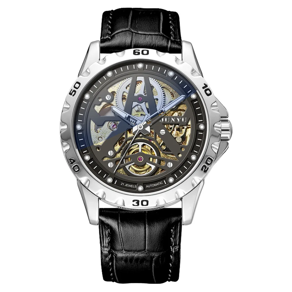 Fashion Automatic Mechanical Watch Men's Leather Strap Tourbillon Self-winding Wristwatch Luxury Business Clock Relogio Masculin
Fashion Automatic Mechanical Watch Men's Leather Strap Tourbillon Self-winding Wristwatch Luxury Business Clock Relogio Masculin
