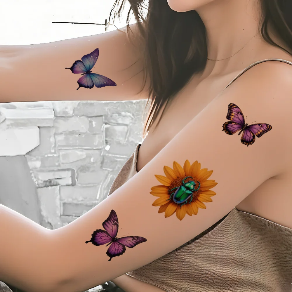 Colorful Butterfly Tattoos Temporary Tattoos Floral Tattoos for beach trips festivals daily wear
Colorful Butterfly Tattoos Temporary Tattoos Floral Tattoos for beach trips festivals daily wear