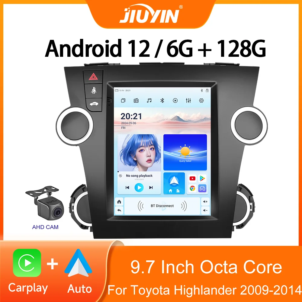 9.7 Inch Carplay Android 12 For Toyota Highlander 2009 - 2014 Automotive Multimedia Radio Stereo Player GPS Navi WIFI Screen
9.7 Inch Carplay Android 12 For Toyota Highlander 2009 - 2014 Automotive Multimedia Radio Stereo Player GPS Navi WIFI Screen
