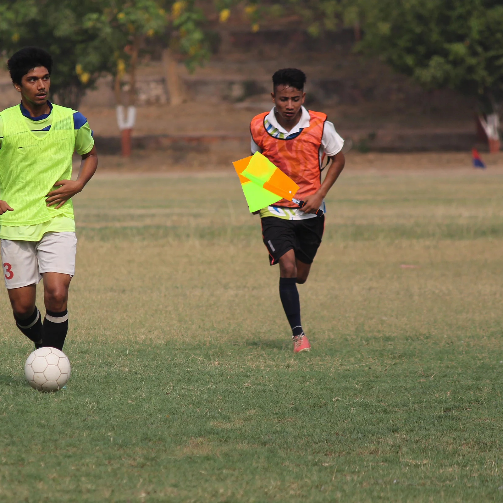 Referee Flags Competition Soccer Linesman Flag Training Fan Cheer Flags Waterproof Durable Hand Signal Waving Flag For Hockey
Referee Flags Competition Soccer Linesman Flag Training Fan Cheer Flags Waterproof Durable Hand Signal Waving Flag For Hockey