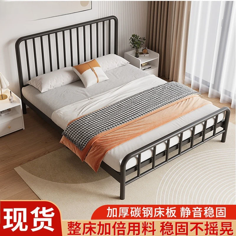 Durable simple wrought iron bed single home rental room double iron bed
Durable simple wrought iron bed single home rental room double iron bed