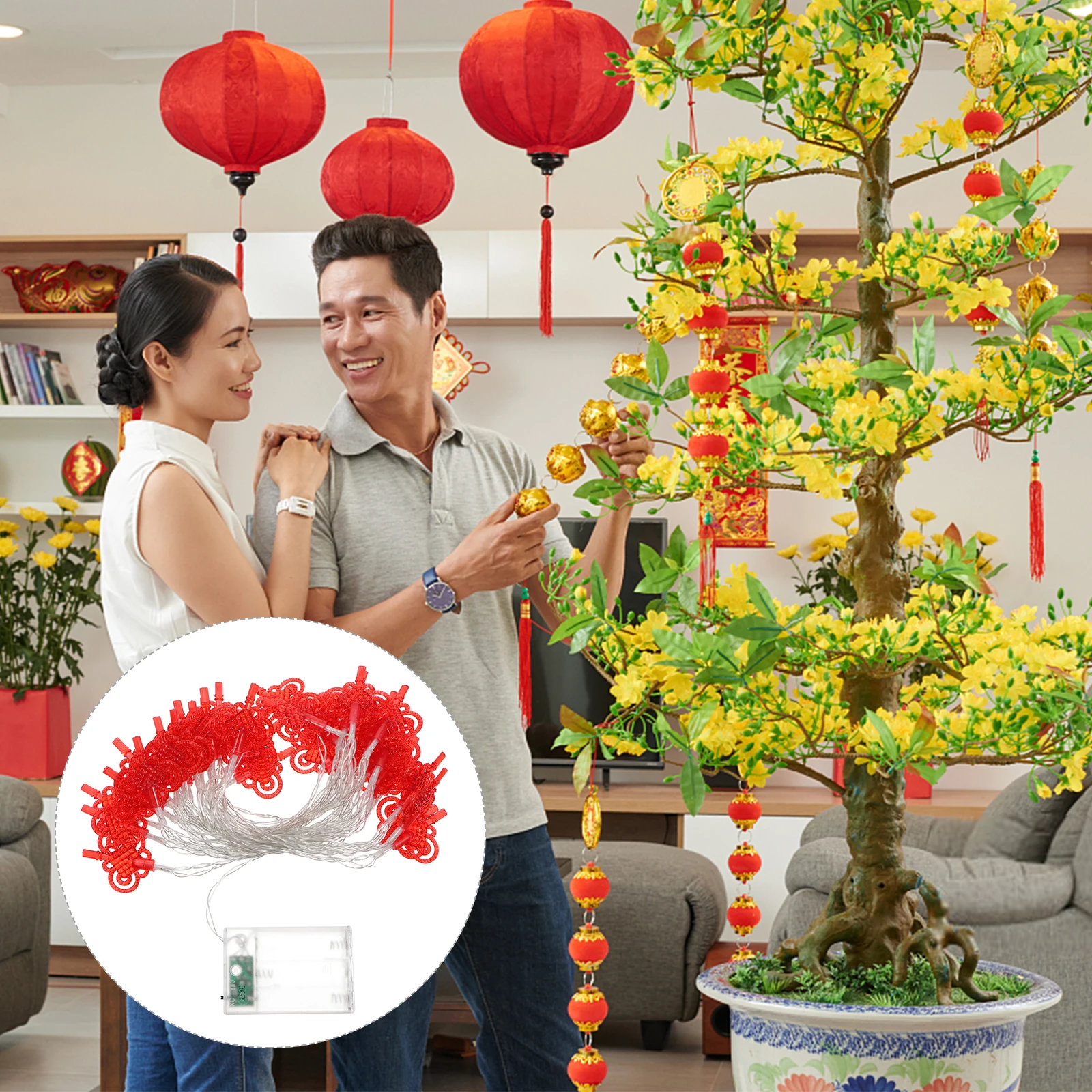 1Pcs Chinese Knot LED String Lights 40 Lights Hanging Decoration Warm Festival Light
1Pcs Chinese Knot LED String Lights 40 Lights Hanging Decoration Warm Festival Light