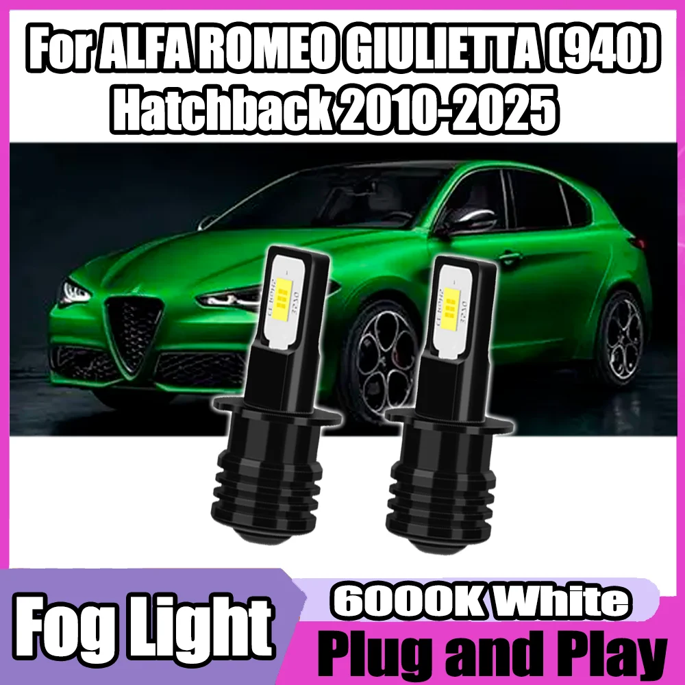 2PCS 3570 CSP Chips Front Fog Light 90W Fog Lamps 6000K White Plug and Play For ALFA ROMEO GIULIETTA (940) Hatchback 2010-2025
2PCS 3570 CSP Chips Front Fog Light 90W Fog Lamps 6000K White Plug and Play For ALFA ROMEO GIULIETTA (940) Hatchback 2010-2025
