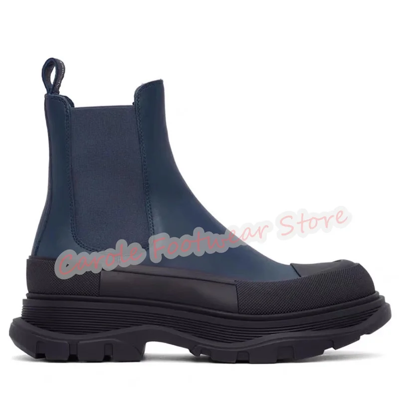 British Style Mixed Color Chunky Bottom Male Chelsea Boots Winter Warm High Top Ankle Boots Male Genuine Leather Short Boots
British Style Mixed Color Chunky Bottom Male Chelsea Boots Winter Warm High Top Ankle Boots Male Genuine Leather Short Boots