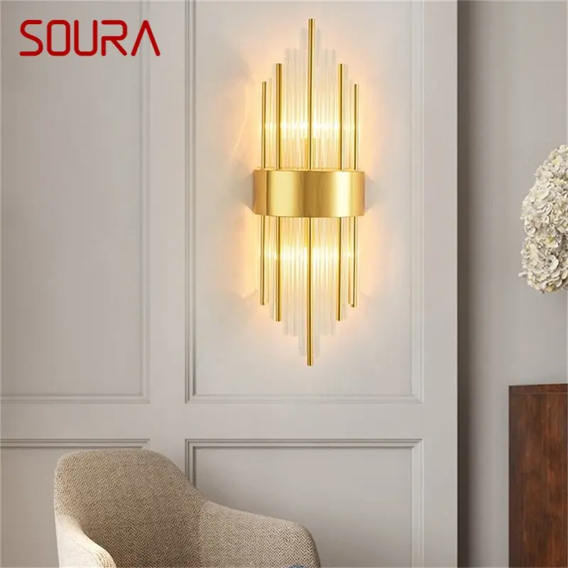 ·SOURA Indoor Wall Lamp Sconces Modern LED Gold Lighting Fixture Decorative For Home Bedroom
·SOURA Indoor Wall Lamp Sconces Modern LED Gold Lighting Fixture Decorative For Home Bedroom