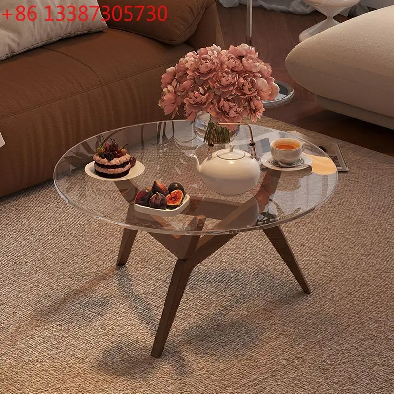 Medieval coffee table living room household small apartment glass coffee table balcony simple and modern
Medieval coffee table living room household small apartment glass coffee table balcony simple and modern