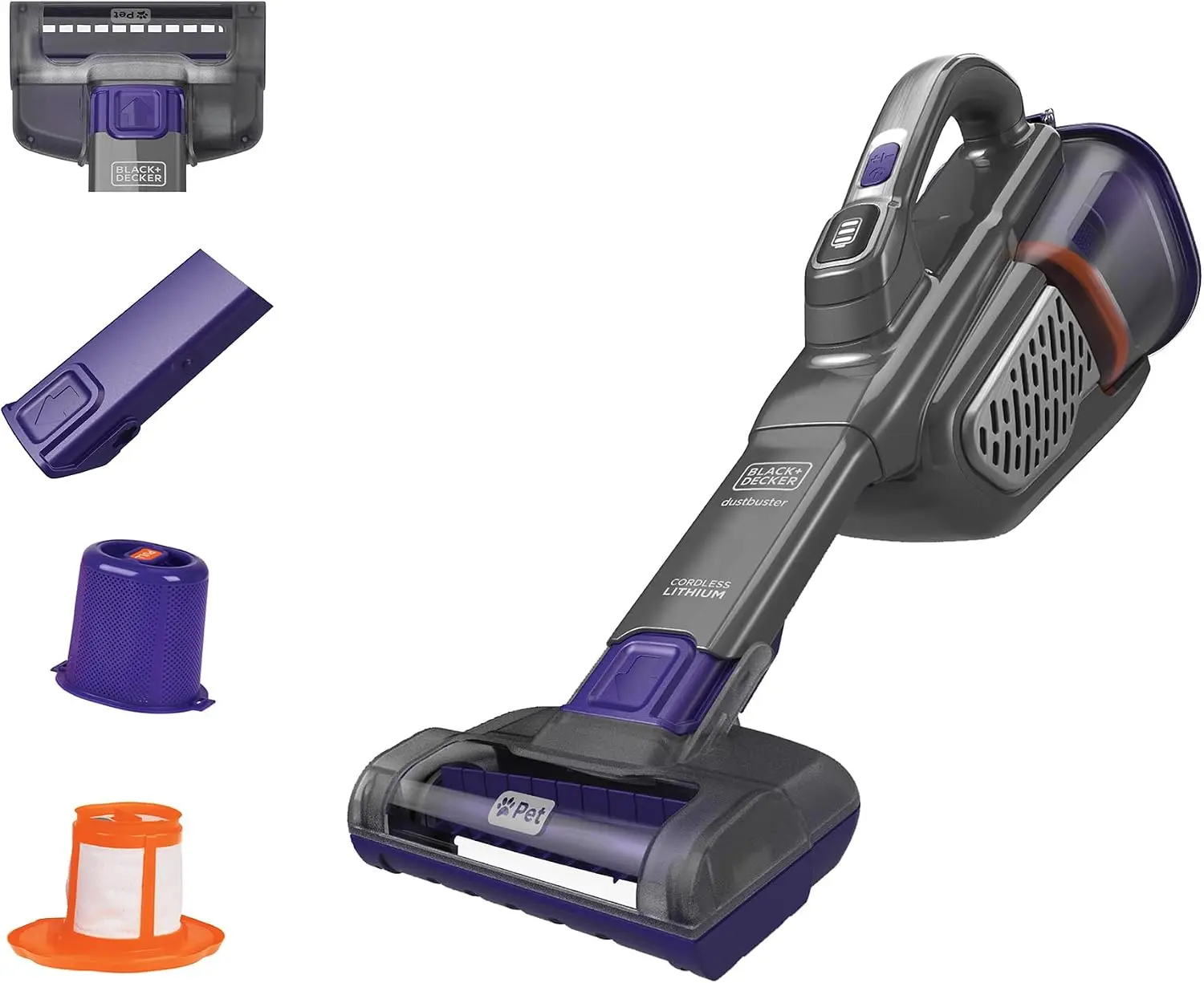 Pet Hair Handheld Vacuum Cordless, Powerful Suction, Rechargeable, Motorized Pet Brush, Crevice Tool, One-Touch Empty
Pet Hair Handheld Vacuum Cordless, Powerful Suction, Rechargeable, Motorized Pet Brush, Crevice Tool, One-Touch Empty